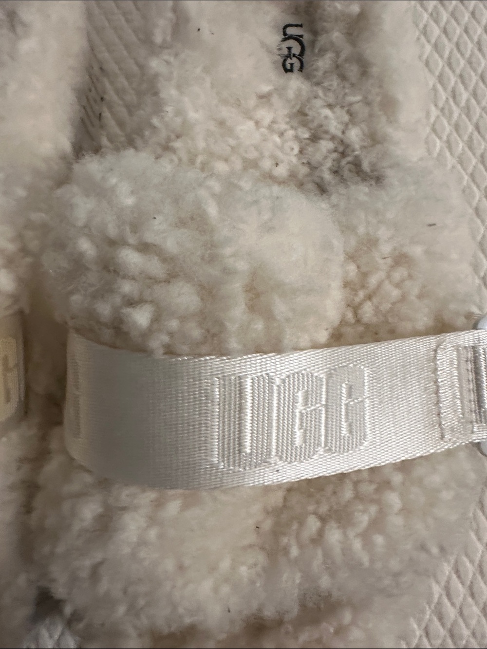 UGG Ivory Faux-Shearling Slide Clogs - Picture 5 of 16